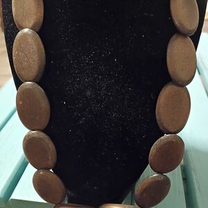 Source Unknown Brown Wooden Necklace